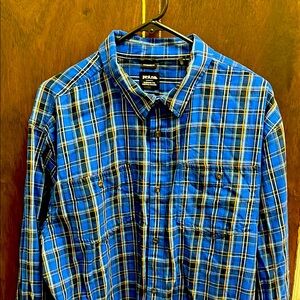 XL Prana Organic Cotton Flannel Shirt